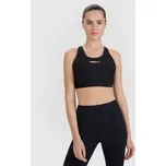 4F Dámská sportovní podprsenka se střední oporou - černá Velikost M