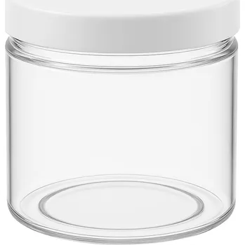 Sklenice Zavařovací Sklenice plastová 250 ml + víčko bílé hladké pro potraviny, svíčky