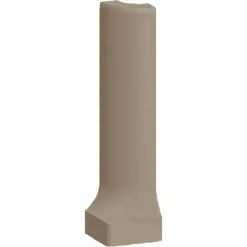 Obklad Rako Taurus color sokl s požlábkem vnější roh hnědošedá 2,3x8 (TSERH025)