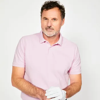 Pánské tričko INESIS Pánské golfové polo s krátkým rukávem MW500 XL RŮŽOVÁ