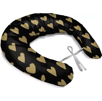 Polštář Sablio Těhotenský polštář Zlatá srdíčka