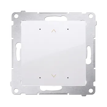 vypínač Vypínač žaluziový místní, s LED podsvětlením, pro ovládání jedné žaluzie, 8 A / 230, Simon 54 DEZ1L.01/11, bílá