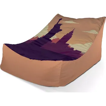 Sedací pytel Sablio Sedací vak Lounge New York Socha svobody Art - 120 x 100 x 80 cm