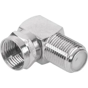 Redukce Konektor F spojka - F šroubení/F zásuvka úhlová | ZLA2561
