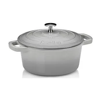Hrnec KELA Pekáč litinový s poklicí CALIDO 21 cm šedá KL-12605