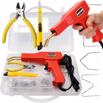 Svářečka Svařovací stroj Páječka na plast Sada s příslušenstvím 200 x Sponky