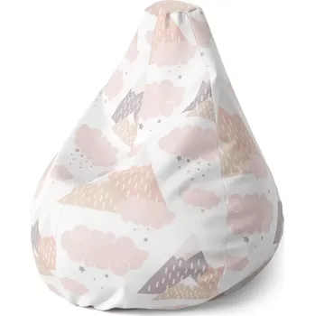 Sedací pytel Sablio Sedací vak Pear Dětské pyramidy - 140 x 100 x 25 cm