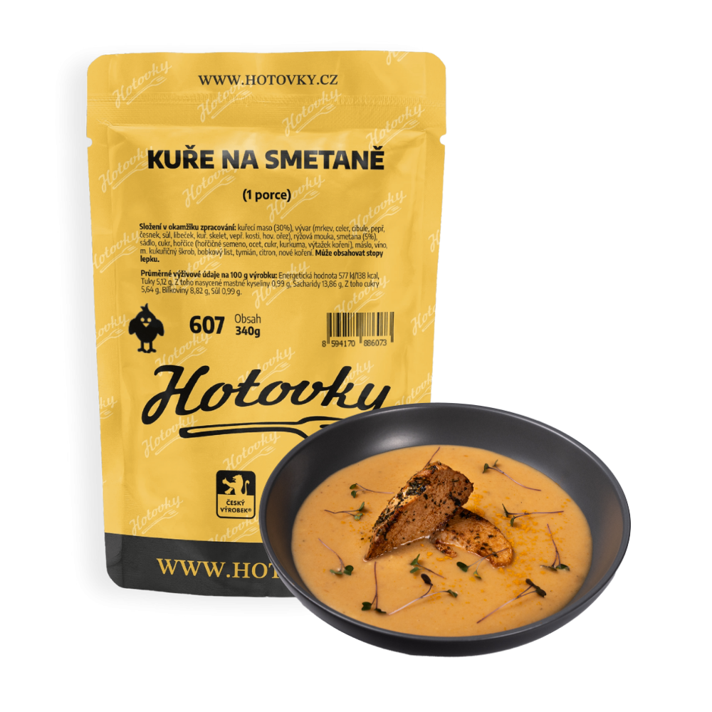 Kuře na smetaně (1 porce) kuře na smetaně | hotové jídlo