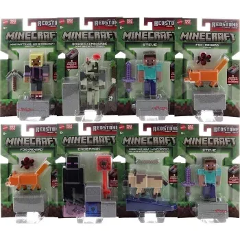 Figurka minecraft akční figurka 8 cm s dílkem portálu