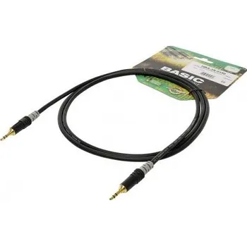 Audio kabel Sommer Cable HBA-3S-0090 jack audio kabel [1x jack zástrčka 3,5 mm - 1x jack zástrčka 3,5 mm] 0.90 m černá