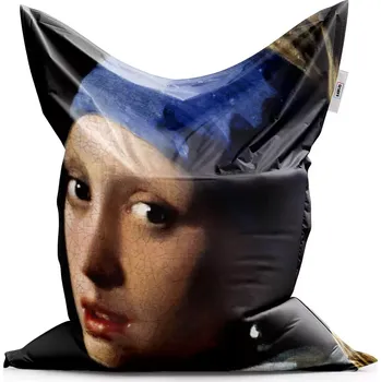 Sedací pytel Sablio Sedací vak Dívka s perlou - Johannes Vermeer - 150x100 cm