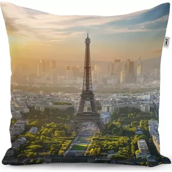 Polštář Sablio Polštář Paříž Eifellova věž Skyline - 40x40 cm