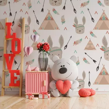 Tapeta Sablio Tapeta Zajíci u stanu - 125x75 cm