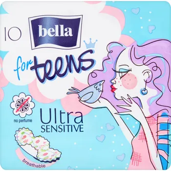 Menstruační vložka Bella pro teens Ultra Sensitive hygienické vložky 10 Ks