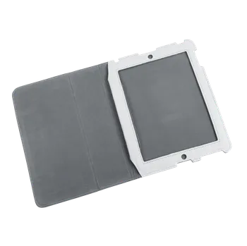 Pouzdro na mobilní telefon QUER Kožené bílé přírodní pouzdro na iPad 2
