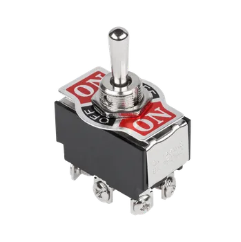 Auto elektroinstalace XTREME Páčkový přepínač 230V ON-OFF-ON, 6-pin, vratný PRK0099