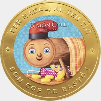 Cukrovinka Simon Coll Vánoční medailonek - mléčná čokoláda, 60g