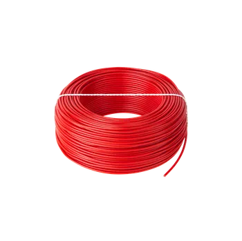 elektrický kabel Elektrokabel CYA 1x1,5 červený H07V-K lanko 100m KAB0870