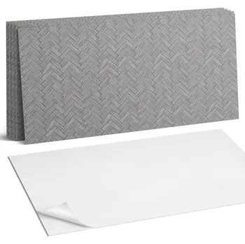 Obklad Samolepicí PVC obkladové panely na zeď - Vzor dřevěného copu 6 Ks 60x30 cm