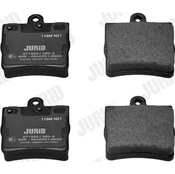 Brzdová destička Sada brzdových destiček, kotoučová brzda JURID 571925J