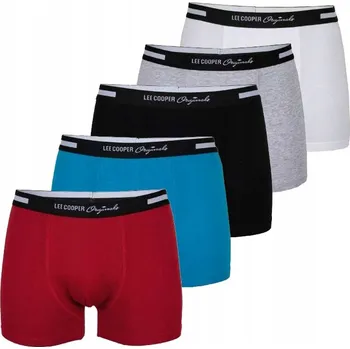 Boxerky Boxerky LEE COOPER PREMIUM Bavlněné pánské 5-BALENÍ slipy vel. L