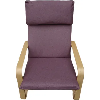 Polštář Polštář na křeslo IKEA Pello Poang 8 cm, vřesový vzor