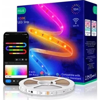 LED páska Chytrý LED pásek RGB+IC WiFi 10 m NOUS F5