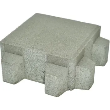 Dlažba vegetační PRESBETON Hydroset přírodní – 200×200×80 mm