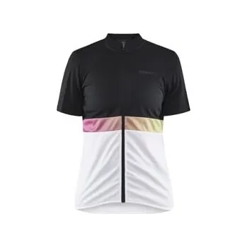 cyklistický dres W Cyklodres CRAFT CORE Endur černá s bílou L