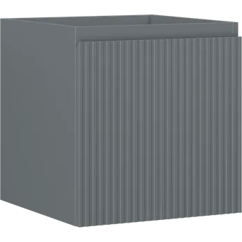 Koupelnový nábytek Mexen Rivel koupelnová skříňka pod umyvadlo 45 cm, 1 zásuvka, drážkovaná, grafit mat - 91A20-04547-1-BF66 Koupelnové skříňky