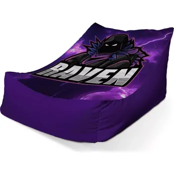 Sedací pytel Sablio Sedací vak Lounge FORTNITE RAVEN Fialová bouře - 80 x 95 x 50 cm
