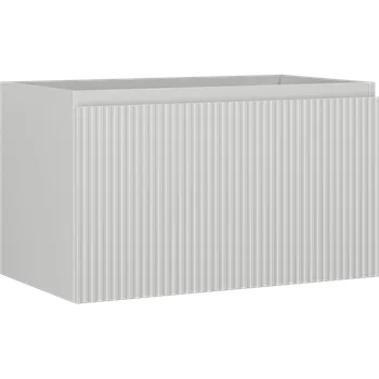 Koupelnový nábytek Mexen Rivel skříňka pod umyvadlo 80 cm, 1 šuplík, drážkovaná, šedá matná - 91A20-08047-1-BF62 Koupelnové skříňky