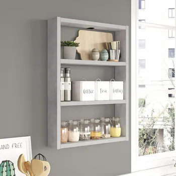 Komoda STROUD nástěnná police, kámen