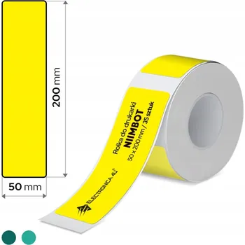 Speciální papír Termální samolepicí etikety pro termotransfer tiskárny Niimbot M2 50x200