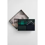 PONOŽKY GANT CHECK AND SOLID SOCKS 4-PACK GB TARTAN GREEN