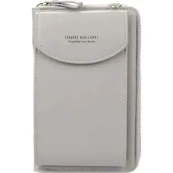 Peněženka Baellerry Dámská peněženka s popruhem Cora Šedá