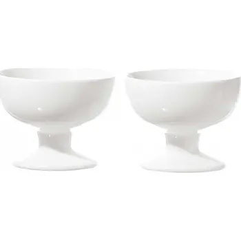 Sklenice Poháry na zmrzlinu Porcellana Bianca Convivio 145 ml bílé 2 ks