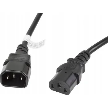 Napájecí kabel Prodlužovací napájecí kabel Lanberg IEC 320 C13 -> C14, 3 m, VDE, černý
