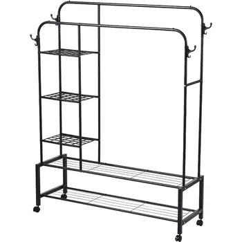 Věšák GOTEL Věšák na oblečení U1A1 s policemi