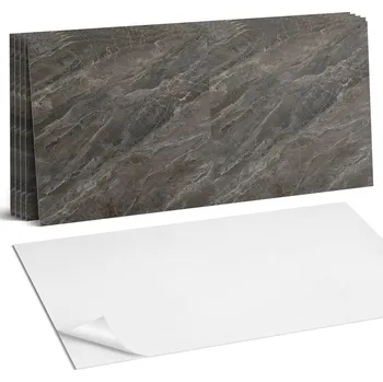 Dlažba Vinylové dlaždice s motivem do kuchyně, přírodní vzor kamene 6 Ks 60x30 cm