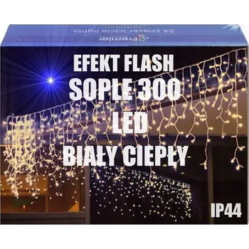 Vánoce Světelný závěs vánoční osvětlení rampouchy 300 LED FLASH 201 - 300 světýlek