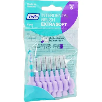 Zubní kartáček TEPE Mezizubní kartáčky Extra Soft 1,1mm fialový 8ks