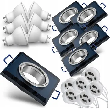 Bodové svítidlo Stropní bodové svítidlo vestavné Smartled 5 W GU10 9,2 cm černé