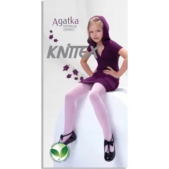Dětské punčocháče Knittex bílé viskózové velikosti 152