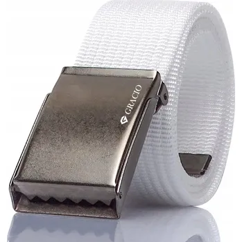 Opasek Pánský Pásek Gracio , BÍLÝ, niklová spona