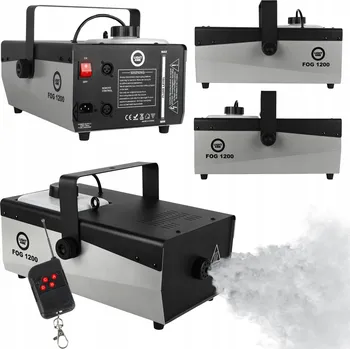 Osvětlovací technika Výrobník dýmu LIGHT4ME FOG 1200W V2, mlhostroj s dálkovým ovládáním, 2 l, 1200 W
