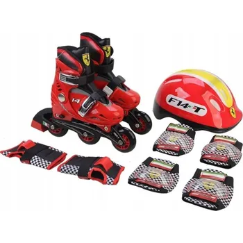 Kolečkové brusle Kolečkové brusle, přilba, chrániče - FERRARI