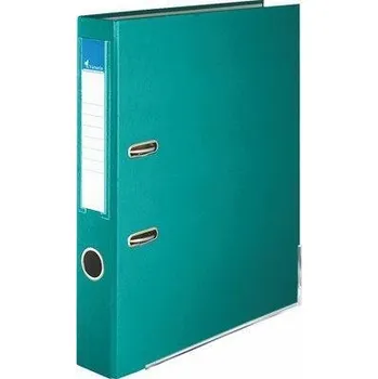 Archivační box Pákový pořadač Basic, tyrkysový, 50 mm, A4, s ochranným spodním kováním, PP/karton, VICTORIA