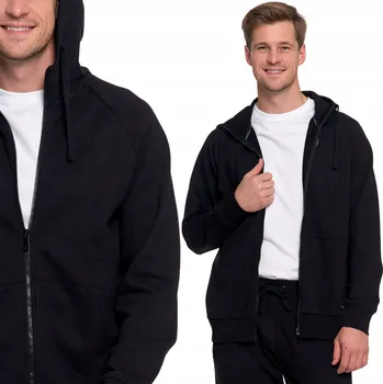 Pánská mikina Pánská teplá Ciepła mikina s kapucí MORAJ Černá L