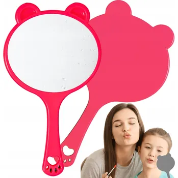 Kosmetické zrcátko Kapesní zrcátko růžové Deni Carte